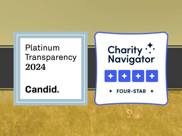 Candid Platinum Seal of Transparency & Charity Navigator Four-Star seal